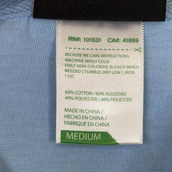 LRG Polo Shirt Mens M Light Blue Cream Short Sleeve Preppy Lifted Research Group - Picture 4 of 9